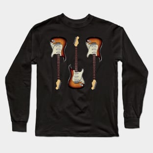 Triple Sunburst Stratocaster Long Sleeve T-Shirt